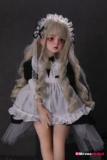 50cm 1ft7 Blonde Tiny Sex Doll With PVC Head – Orlene