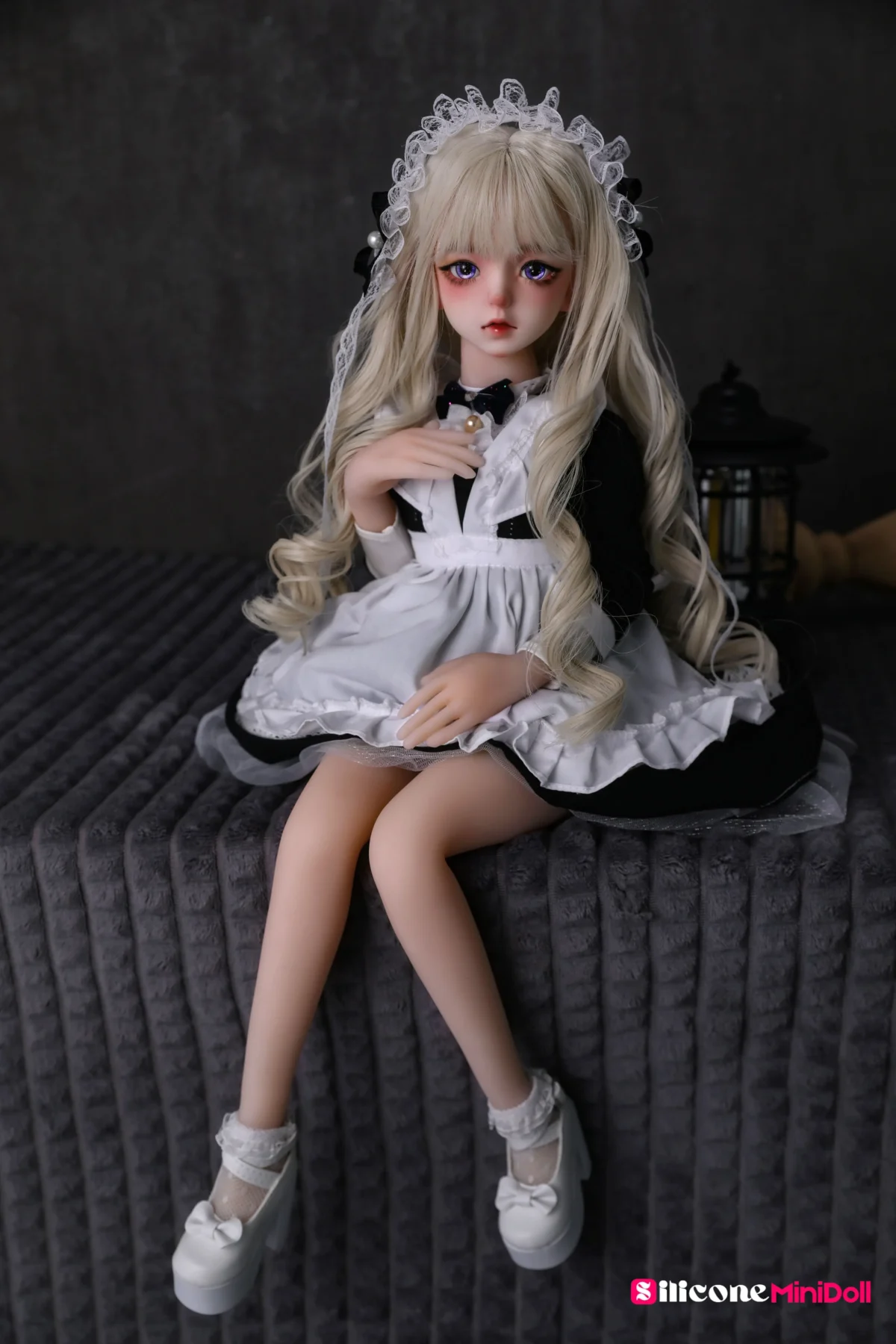50cm 1ft7 Blonde Tiny Sex Doll With PVC Head – Orlene