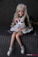 50cm 1ft7 Blonde Tiny Sex Doll With PVC Head – Orlene