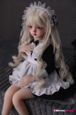 50cm 1ft7 Blonde Tiny Sex Doll With PVC Head – Orlene