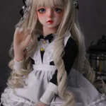 50cm 1ft7 Blonde Tiny Sex Doll With PVC Head – Orlene