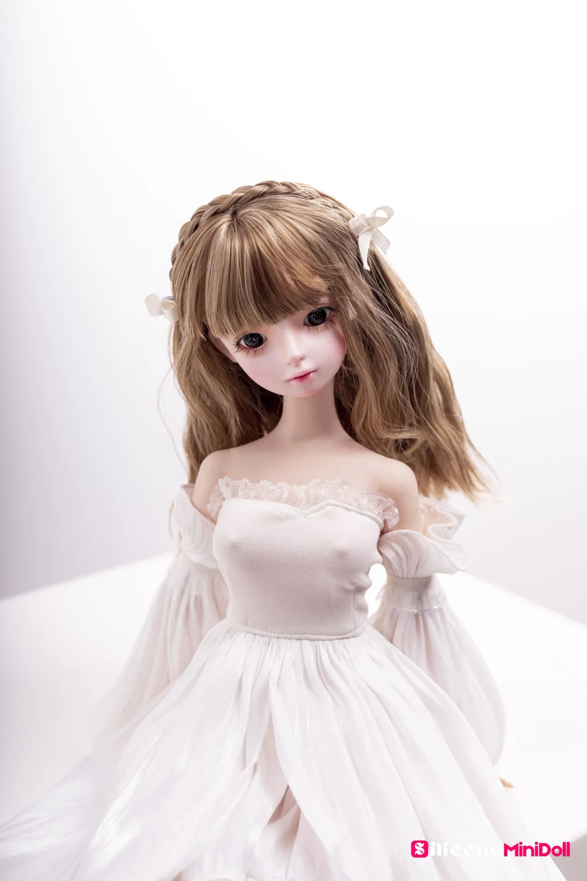 50cm / 1ft7 Tiny Blode Sex Doll with PVC Head – Mignon - Image 9