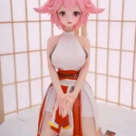75cm-2ft6-Anime-Tiny-Sex-Doll-With-BJD-Head-–-Yae-Miko