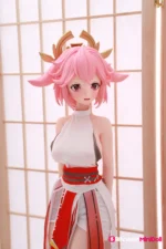 75cm-2ft6-Anime-Tiny-Sex-Doll-With-BJD-Head-–-Yae-Miko