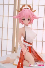 75cm-2ft6-Anime-Tiny-Sex-Doll-With-BJD-Head-–-Yae-Miko