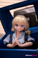 88cm 2ft10 Blonde Mini Sex Doll PVC Head – Katlyn