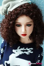 125cm 4ft1 Curly Hair Woman Mini Sex Doll – Clara