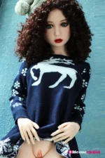 125cm 4ft1 Curly Hair Woman Mini Sex Doll – Clara