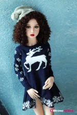 125cm 4ft1 Curly Hair Woman Mini Sex Doll – Clara