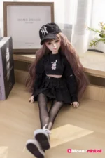 50cm 1ft7 Blonde Tiny Sex Doll With PVC Head – Angie