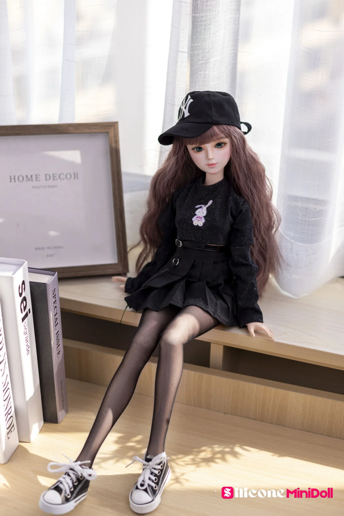 50cm 1ft7 Blonde Tiny Sex Doll With PVC Head – Angie
