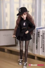 50cm 1ft7 Blonde Tiny Sex Doll With PVC Head – Angie