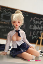 50cm 1ft7 Japanese Tiny Sex Doll with PVC Head – Fifi