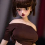 60cm 1ft11 Big Breast Tiny Sex Doll with PVC Head – Bryanna