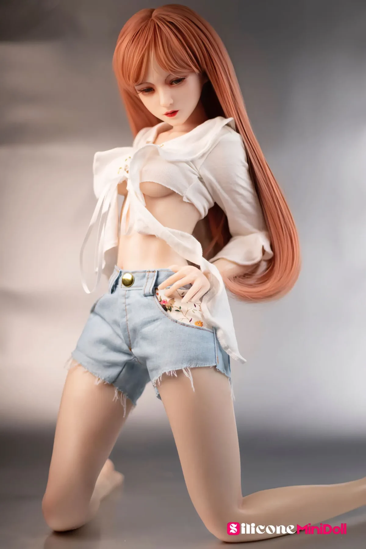 60cm 1ft11 Blonde Real Silicone Tiny Sex Doll – Cora