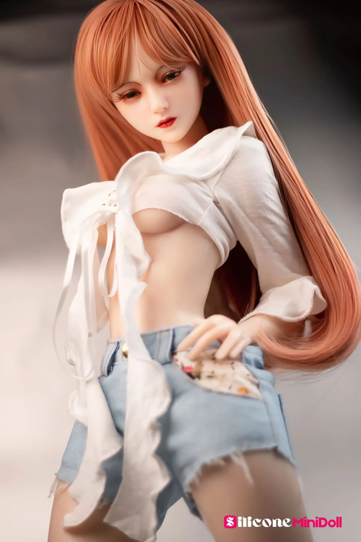 60cm 1ft11 Blonde Real Silicone Tiny Sex Doll – Cora