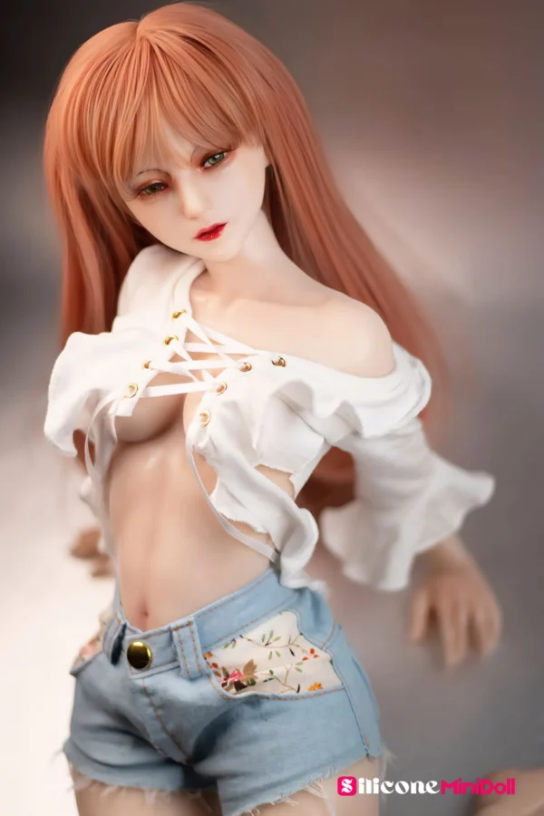 60cm 1ft11 Blonde Real Silicone Tiny Sex Doll – Cora