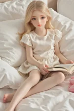 60cm / 1ft11 Blonde TPE Small Sex Doll – Kinsley - Image 7