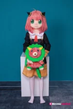 120cm / 3ft11 Pink Hair Anime Sex Doll with PVC Head – Anya - Image 5