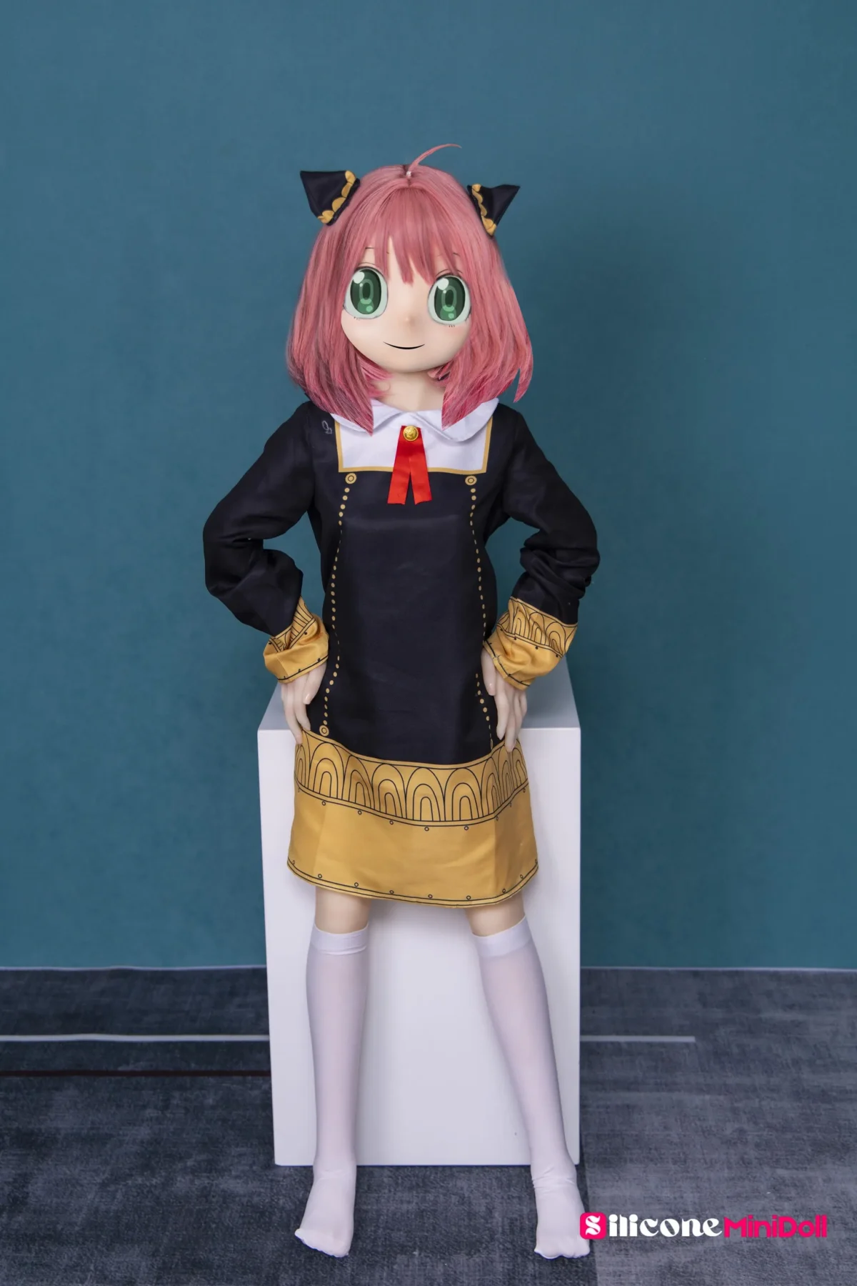 120cm 3ft11 Pink Hair Anime Sex Doll with PVC Head – Anya