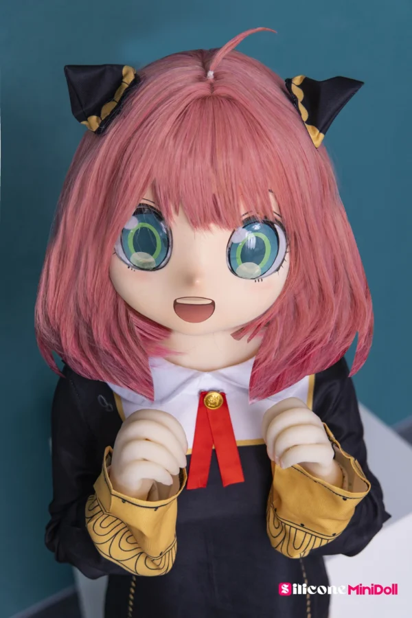 120cm 3ft11 Pink Hair Anime Sex Doll with PVC Head – Anya