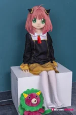 120cm 3ft11 Pink Hair Anime Sex Doll with PVC Head – Anya