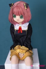 120cm 3ft11 Pink Hair Anime Sex Doll with PVC Head – Anya