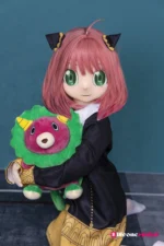 120cm 3ft11 Pink Hair Anime Sex Doll with PVC Head – Anya