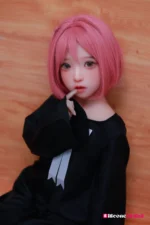 125cm / 4ft1 Pink Hair Cute Petite Sex Doll – Lily