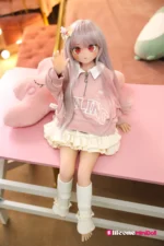 85cm 2ft9 White-Haired Anime Sex Doll with PVC Head – Aria