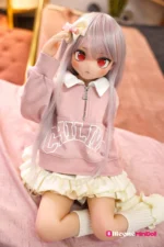 85cm 2ft9 White-Haired Anime Sex Doll with PVC Head – Aria