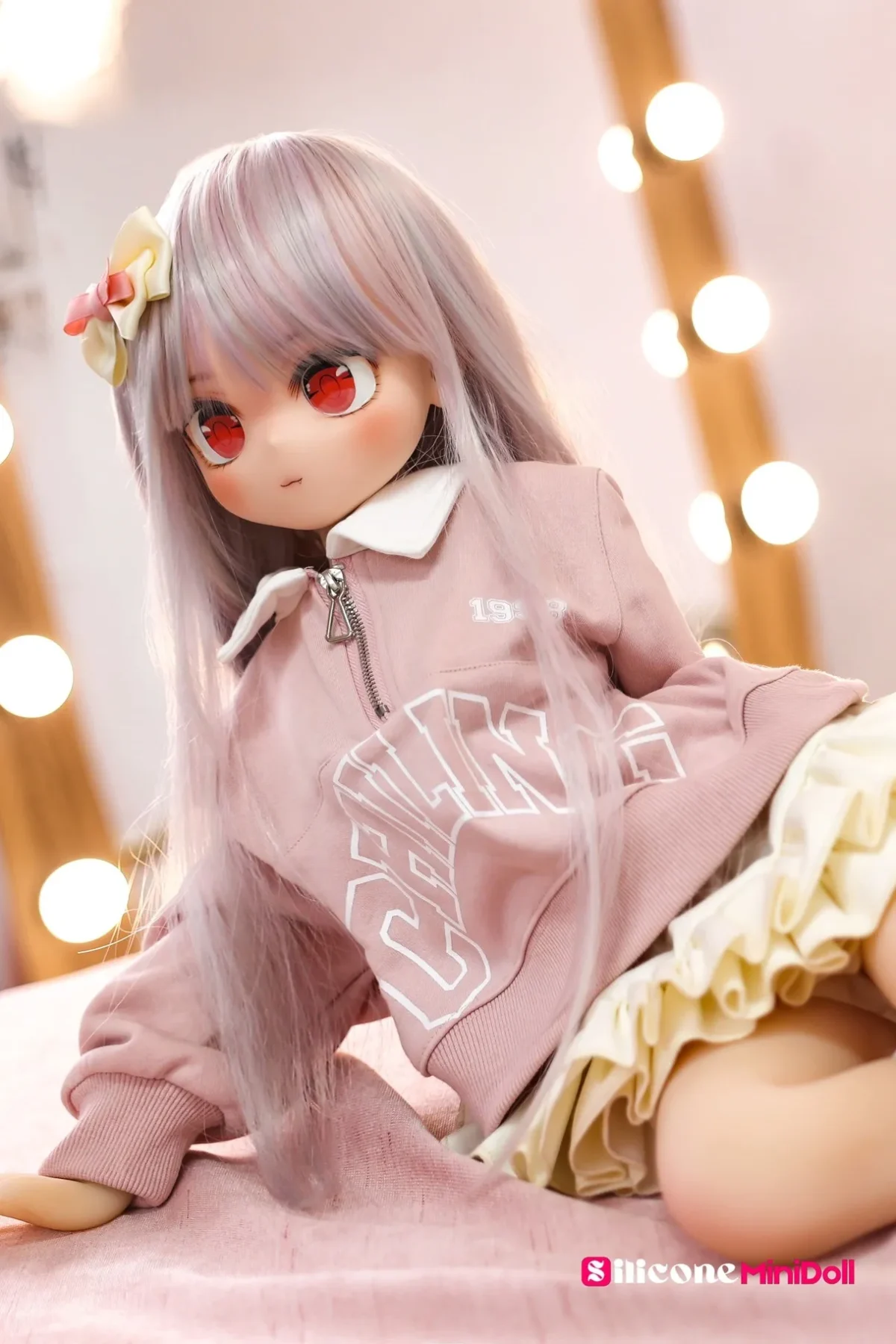 85cm 2ft9 White-Haired Anime Sex Doll with PVC Head – Aria