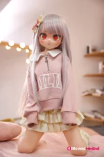 85cm 2ft9 White-Haired Anime Sex Doll with PVC Head – Aria
