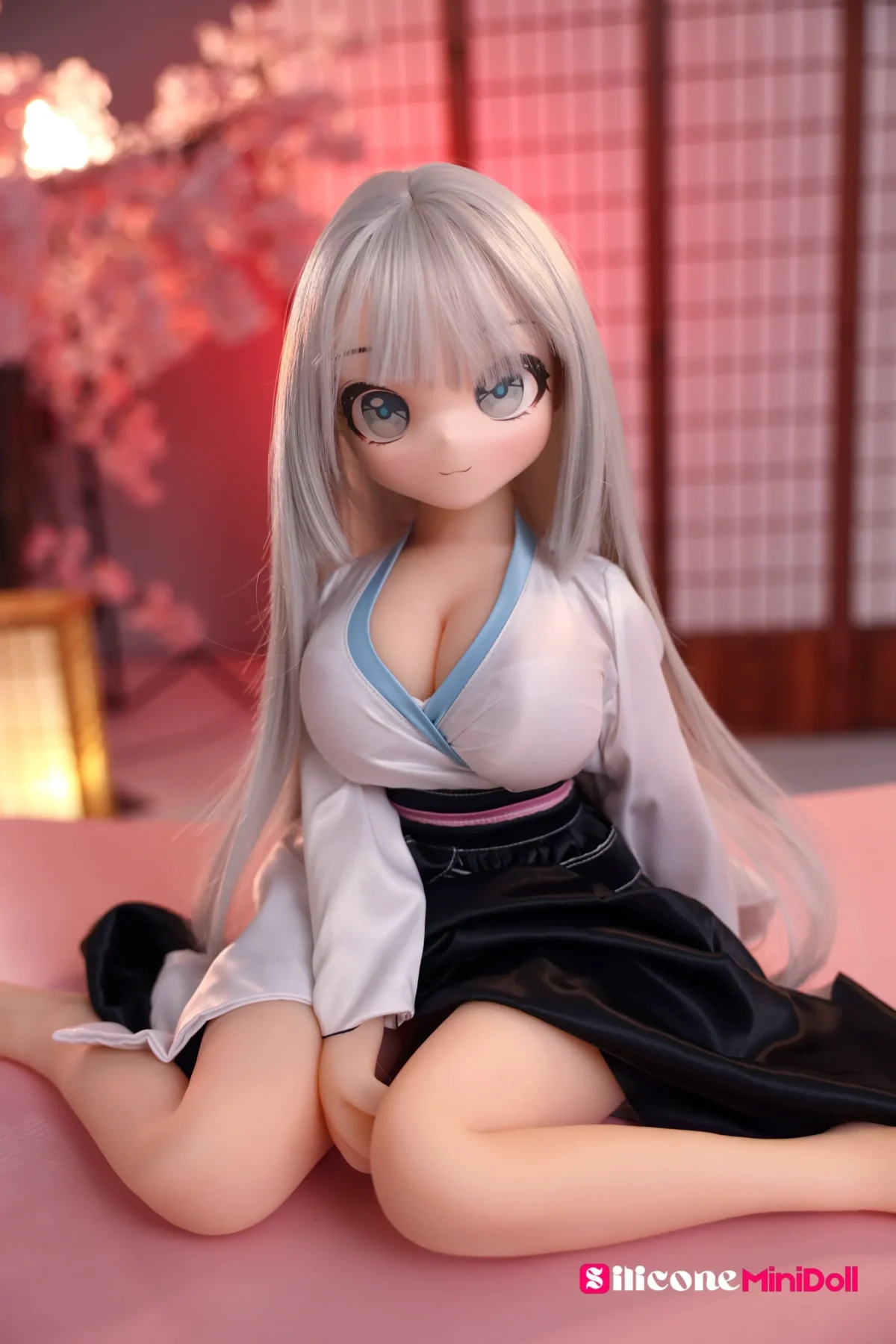 88cm 2ft10 Anime Busty Mini Sex Doll with PVC Head – Aria