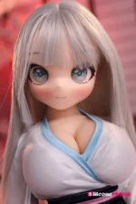 88cm 2ft10 Anime Busty Mini Sex Doll with PVC Head – Aria