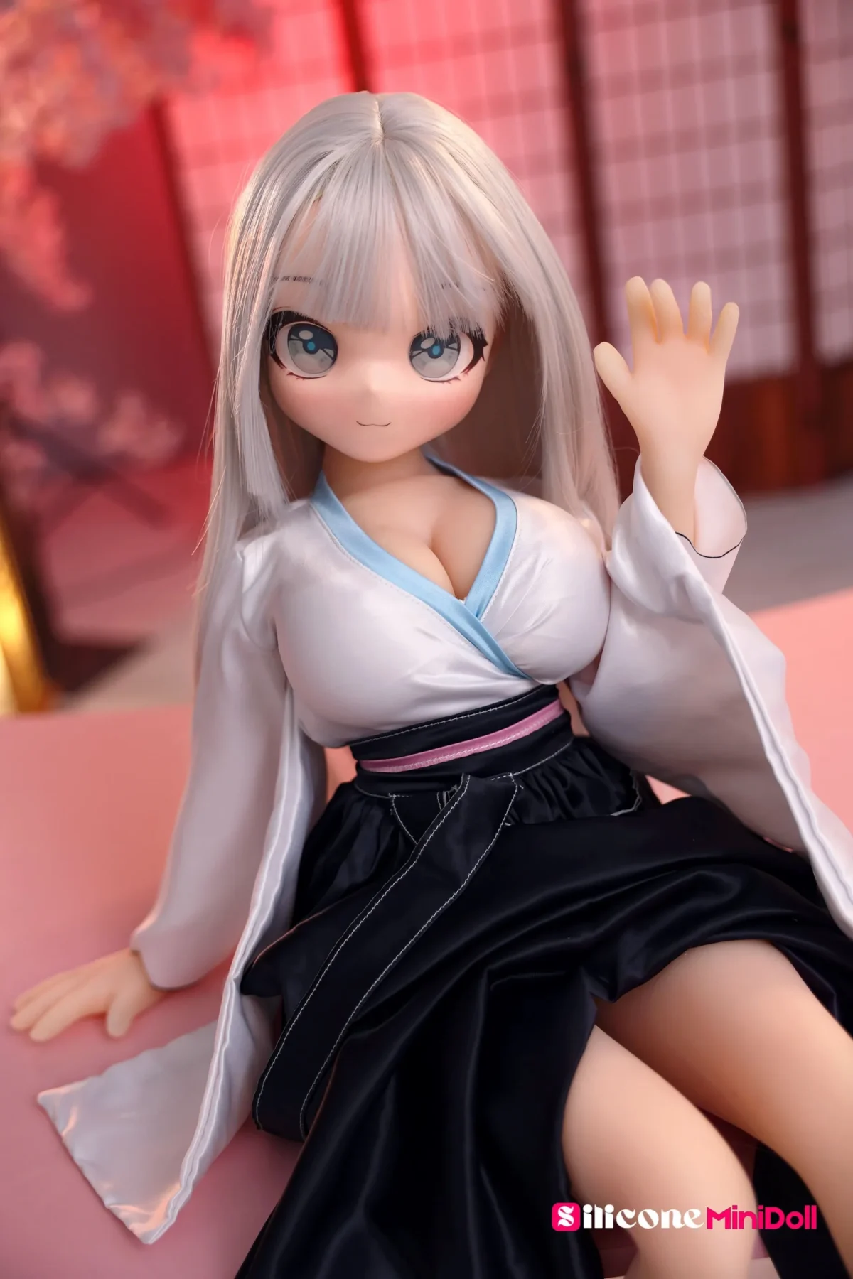 88cm 2ft10 Anime Busty Mini Sex Doll with PVC Head – Aria