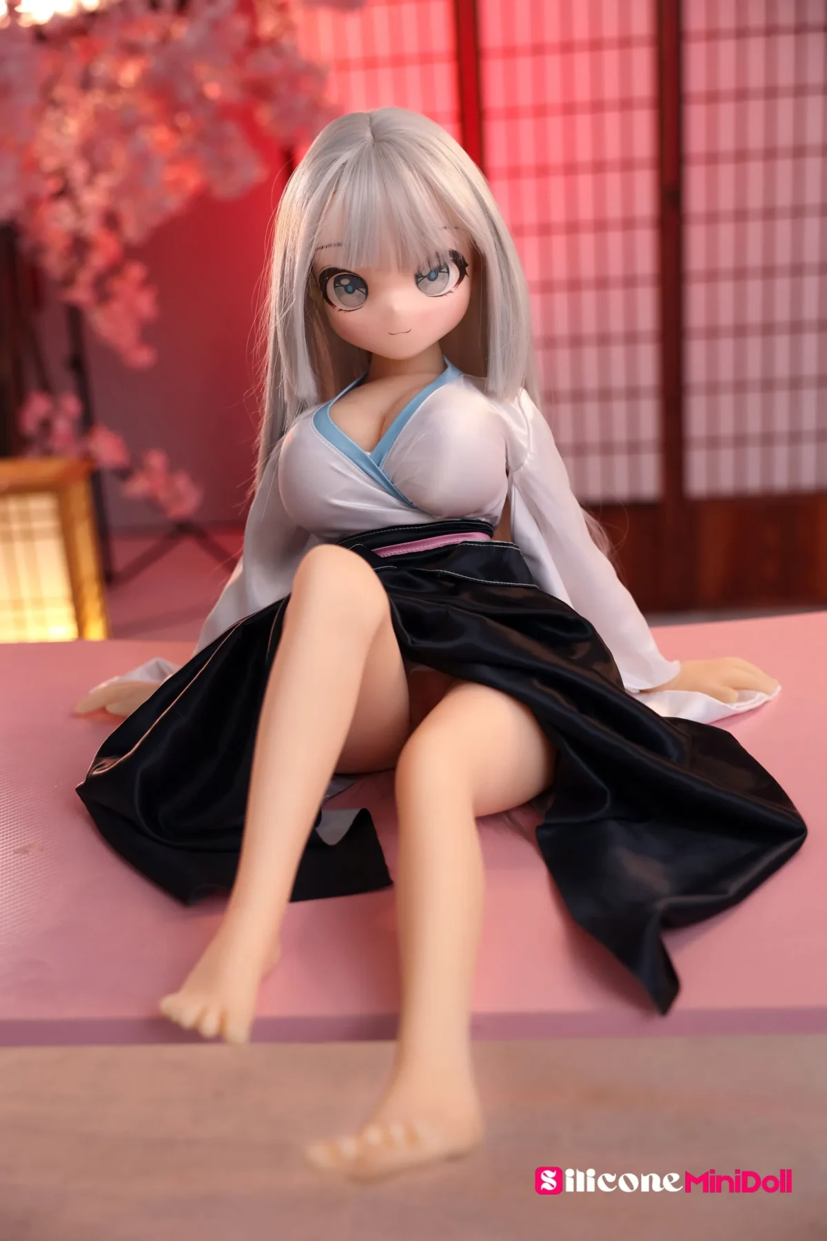 88cm 2ft10 Anime Busty Mini Sex Doll with PVC Head – Aria