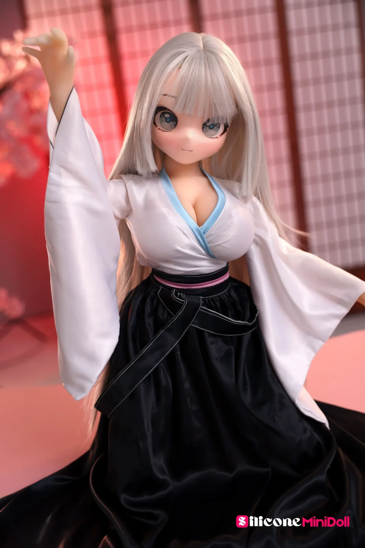 88cm 2ft10 Anime Busty Mini Sex Doll with PVC Head – Aria