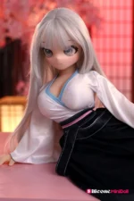 88cm 2ft10 Anime Busty Mini Sex Doll with PVC Head – Aria
