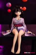 88cm 2ft9 Big Breast Japanese Anime Sex Doll with PVC Head – Airi