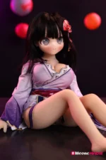 88cm 2ft9 Big Breast Japanese Anime Sex Doll with PVC Head – Airi