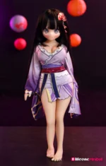 88cm 2ft9 Big Breast Japanese Anime Sex Doll with PVC Head – Airi