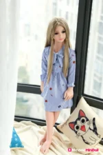100cm / 3ft3 Blonde TPE Mini Sex Doll – Petrine - Image 3