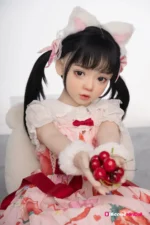 100cm / 3ft3 Flat Chested TPE Mini Sex Doll – Mikoto - Image 2