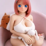 110cm / 3ft7 Pink Hair TPE Mini BBW Sex Doll – Momiji