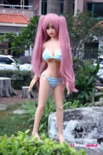 125cm / 4ft1 Pink Hair Mini TPE Sex Doll – Saida - Image 5