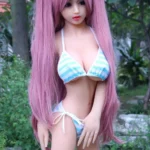 125cm / 4ft1 Pink Hair Mini TPE Sex Doll – Saida
