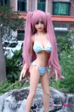 125cm / 4ft1 Pink Hair Mini TPE Sex Doll – Saida - Image 4