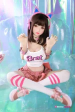 140cm / 4ft7 Japanese Black Hair Petite Sex Doll – Annette - Image 2