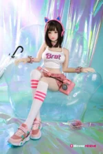 140cm / 4ft7 Japanese Black Hair Petite Sex Doll – Annette - Image 8